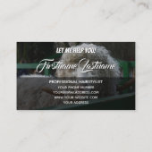 Funny Frisylist extravaganter neuer Friseurspezial Visitenkarte (Rückseite)