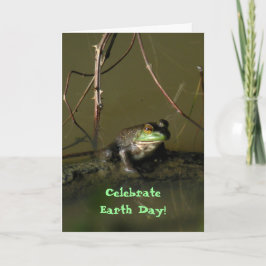 Funny Frod Earth Day Card Karte