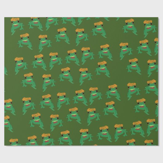Funny Frog Art Geschenkpapier (Flach)