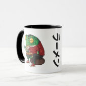 Funny Frog Art Illustration von Froschfressern Tasse (Vorderseite Links)