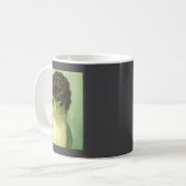 Funny Frog Beehive Bob Haircut Meme  Kaffeetasse (Vorderseite Links)