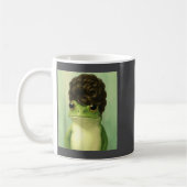 Funny Frog Beehive Bob Haircut Meme  Kaffeetasse (Links)
