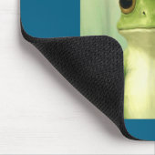 Funny Frog Beehive Bob Haircut Meme Mousepad (Ecke)