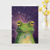 Funny Frog Birthday Karte (Gelbe Blume)