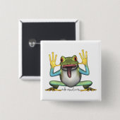 Funny Frog Button (Vorne & Hinten)