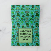 Funny Frog Cartoon Personalisiert Geburtstag Karte (Innenseite)