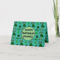 Funny Frog Cartoon Personalisiert Geburtstag