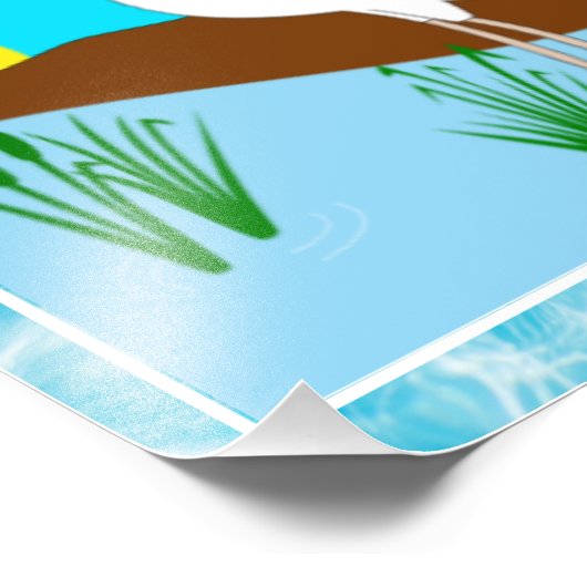 Funny Frog Choice Bird Inspiration Poster (Ecke)