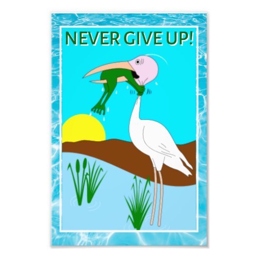 Funny Frog Choice Bird Inspiration Poster (Vorne)