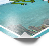 Funny Frog Choice Bird Inspiration Poster (Ecke)