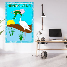 Funny Frog Choice Bird Inspiration Poster