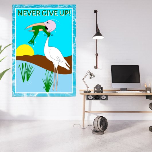 Funny Frog Choice Bird Inspiration Poster