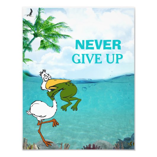 Funny Frog Choice Bird Inspiration Poster (Vorne)