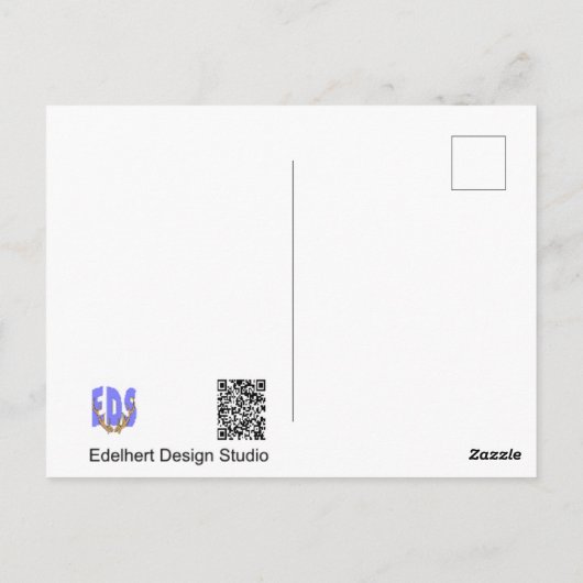 Funny Frog Cust. Textpostkarte Postkarte (Rückseite)