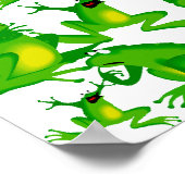 Funny Frog Emotionen Angry Mad Neugierige, gefürch Poster (Ecke)