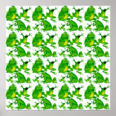 Funny Frog Emotionen Angry Mad Neugierige, gefürch Poster (Vorne)