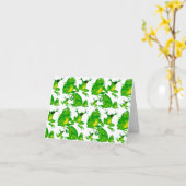 Funny Frog Emotionen Mad Curious Scared Frogs Karte (Gelbe Blume)