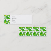 Funny Frog Emotionen Mad Curious Scared Frogs Mini Visitenkarte (Vorne/Hinten)