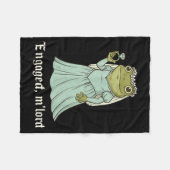 Funny Frog Engagement Matching Couples Tee Snarky  Fleecedecke (Vorderseite (Horizontal))