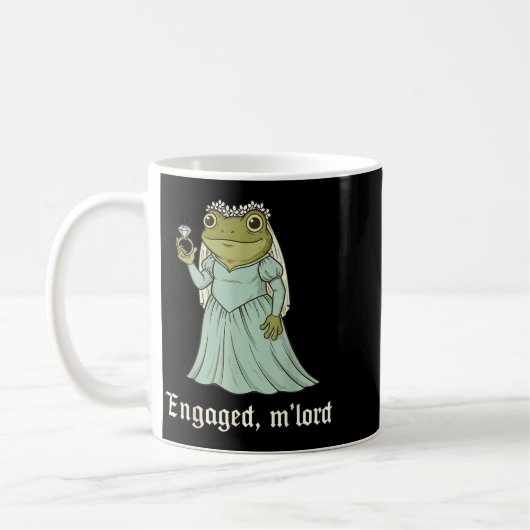 Funny Frog Engagement Matching Couples Tee Snarky Kaffeetasse (Links)