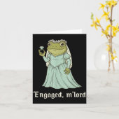 Funny Frog Engagement Matching Couples Tee Snarky Karte (Gelbe Blume)