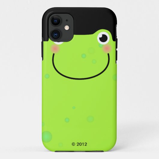 Funny Frog Face Case-Mate iPhone Hülle (Rückseite)