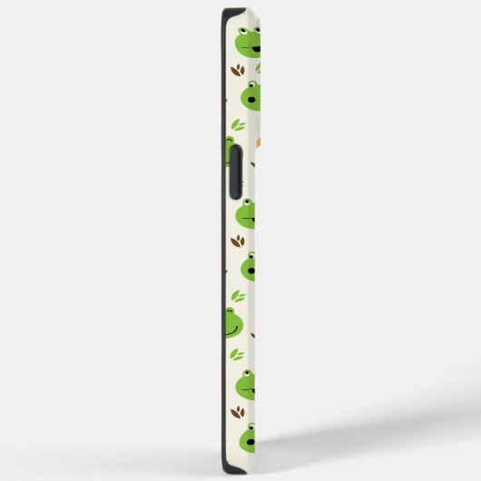 Funny Frog Faces Muster Monogram Case-Mate iPhone Hülle (Rückseite / Rechts)