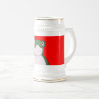 Funny Frog German Beer Stein Tasse