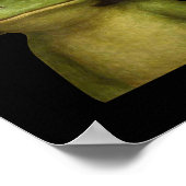 Funny Frog Girl Bob Hair Meme Art Poster (Ecke)