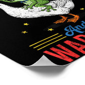 Funny Frog Goose Lasst uns Math Rocks rollen und K Poster (Ecke)