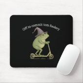 Funny Frog Graphic Saying Off To Commit Tom Fooler Mousepad (Mit Mouse)