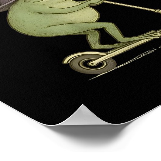 Funny Frog Graphic Saying Off To Commit Tom Fooler Poster (Ecke)