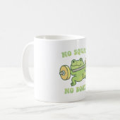 Funny Frog Hefting Weiden keine Stöcke Kein Hinter Kaffeetasse (Vorderseite Links)