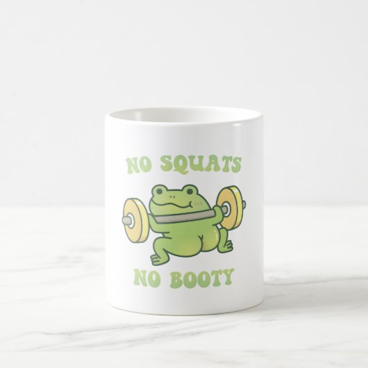 Funny Frog Hefting Weiden keine Stöcke Kein Hinter Kaffeetasse (Mittel)