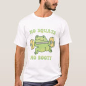 Funny Frog Hefting Weiden keine Stöcke Kein Hinter T-Shirt (Vorderseite)