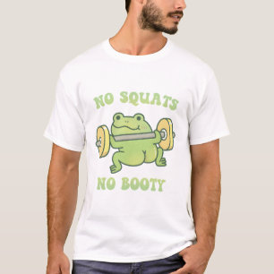 Funny Frog Hefting Weiden keine Stöcke Kein Hinter T-Shirt