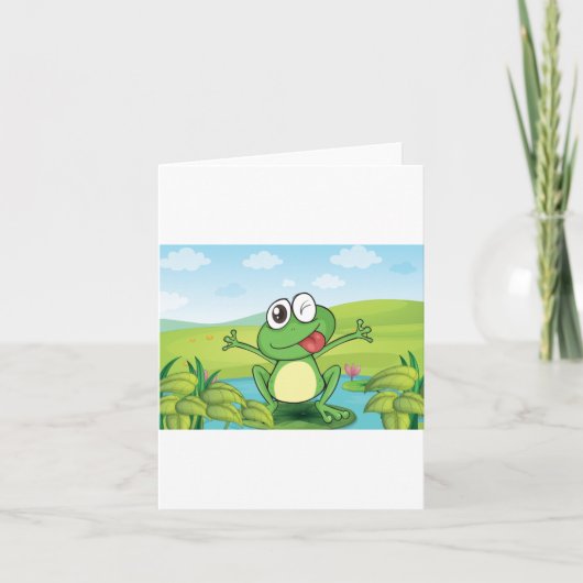 Funny Frog Karte (Vorderseite)