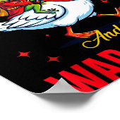 Funny Frog Let's Roll Math Rocks And Do War Crimes Poster (Ecke)