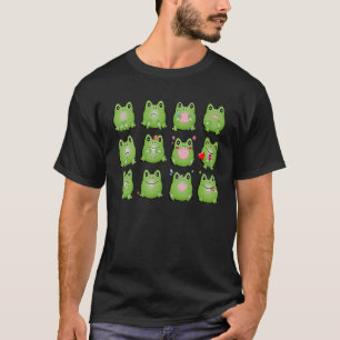 Funny Frog Lover Grafische Mood Frogs T-Shirt
