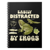Funny Frog Lover leicht von Fröschen abgelenkt Notizblock (Vorderseite)