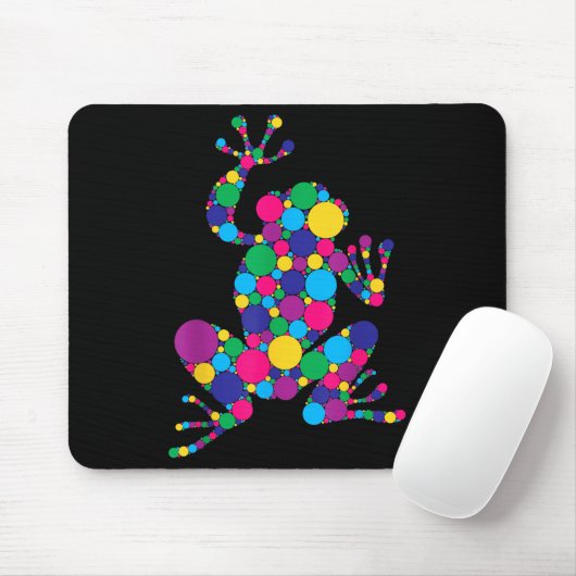 Funny Frog Lovers Polka Dot Art Student Happy Dot Mousepad (Mit Mouse)