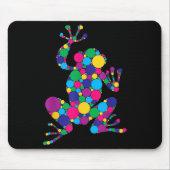 Funny Frog Lovers Polka Dot Art Student Happy Dot Mousepad (Vorne)