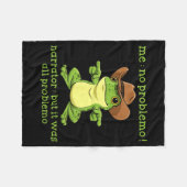 Funny Frog Me No Problemo Narrator But It Was All Fleecedecke (Vorderseite (Horizontal))