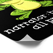 Funny Frog Me No Problemo Narrator But It Was All  Poster (Ecke)