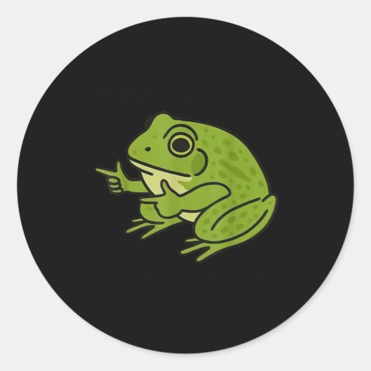 Funny Frog Me No Problemo Narrator But It Was All Runder Aufkleber (Vorderseite)