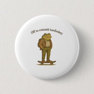 Funny Frog Meme Alberner dunkler Spaß ab, um Tom z Button
