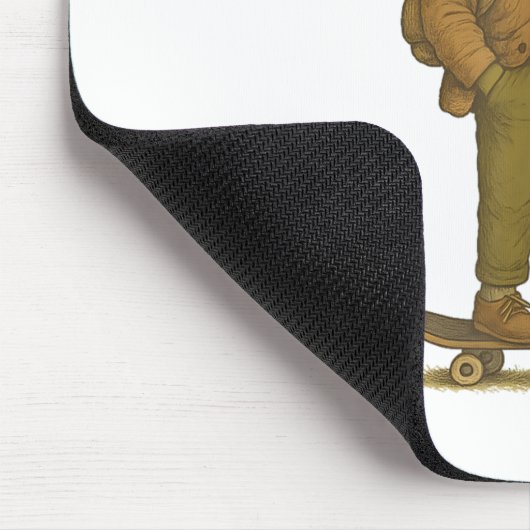 Funny Frog Meme Alberner dunkler Spaß ab, um Tom z Mousepad (Ecke)