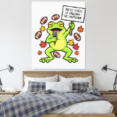 Funny Frog Meme Satire – United States of Kingdom Leinwanddruck (Insitu (Schlafzimmer))