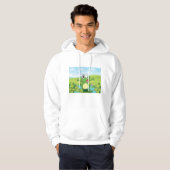 Funny Frog mit der Zunge raus Hoodie (Vorne ganz)