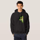 Funny Frog mit Sonnenbrille Hoodie (Vorne ganz)